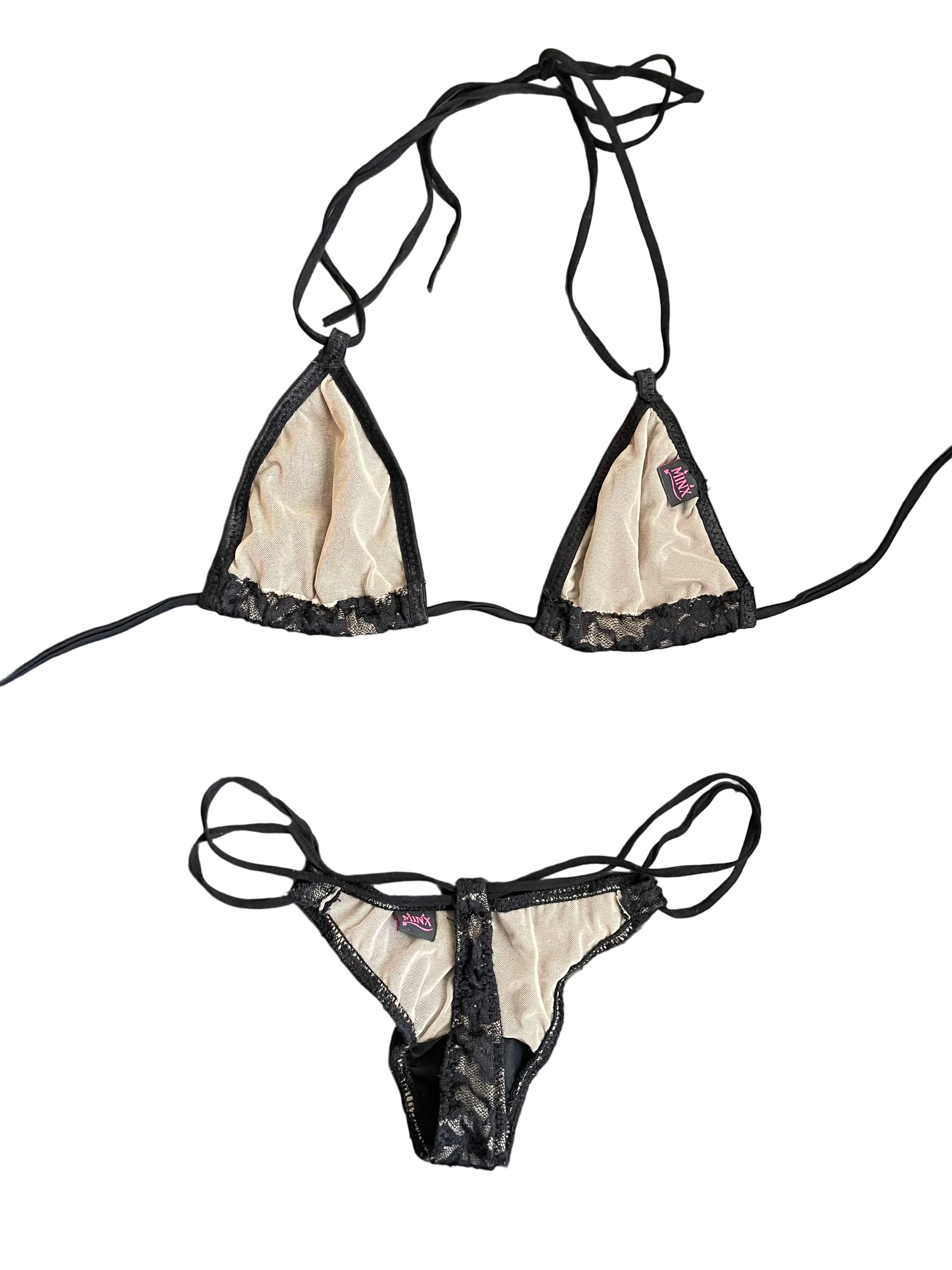 Black Lace Bikini Set
