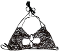 Cheetah Cross Bikini TOP
